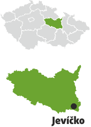 mapa ČR a Jevíčko